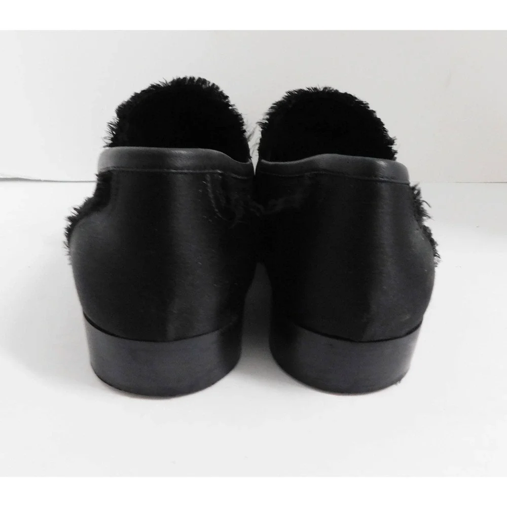 Giuseppe Zanotti Black Satin Baguette Accent Loafers sz‎ 42.5